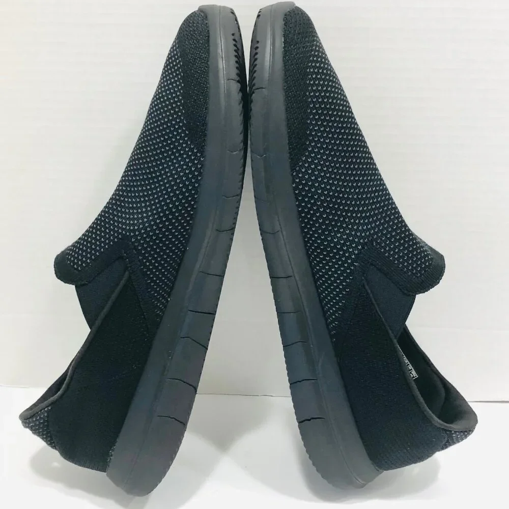 Skechers GO FLEX Knit Shoes Mens 13 GoGa Max Black Mesh Slip‎ On Walking